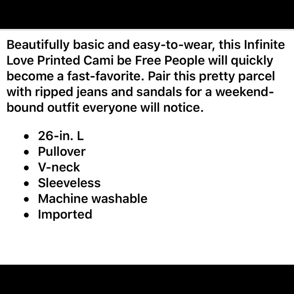 Free People Infinite Love Cami - Picture 3 of 3
